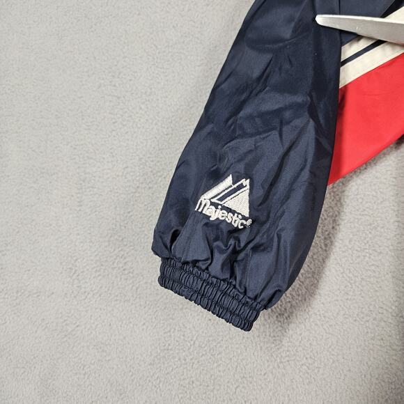 Majestic Boston Red Sox Jacket Toddler Size 3T Blue Red Logo Rain Jacket Hooded - Picture 4 of 16